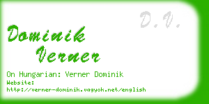 dominik verner business card